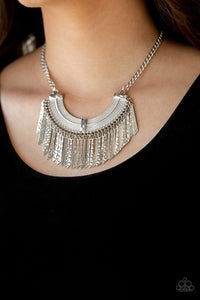 Impressively Incan - silver - Paparazzi necklace - Glitzygals5dollarbling Paparazzi Boutique 
