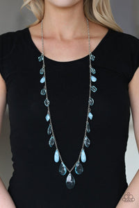 GLOW and Steady Wins the Race - blue - Paparazzi necklace - Glitzygals5dollarbling Paparazzi Boutique 