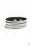 Paparazzi Disco Dazzle - Black - Wrap / Snap Bracelet - Glitzygals5dollarbling Paparazzi Boutique 