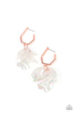 Jaw-Droppingly Jelly - Copper Iridescent Hoop Earrings - Glitzygals5dollarbling Paparazzi Boutique 