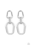 Harmonic Hardware Silver ~ Paparazzi Earring - Glitzygals5dollarbling Paparazzi Boutique 