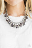 Fringe Fabulous Silver ~ Paparazzi Neck - Glitzygals5dollarbling Paparazzi Boutique 