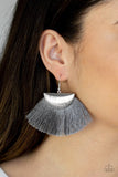 Paparazzi Fox Trap - Silver Thread / Tassel Earrings - Glitzygals5dollarbling Paparazzi Boutique 