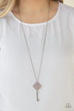 Paparazzi Unlocked Pink Key Necklace Life of the Party May 2020 Exclusive - Glitzygals5dollarbling Paparazzi Boutique 