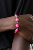 Paparazzi Bracelet ~ Nice Stonework - Pink - Glitzygals5dollarbling Paparazzi Boutique 