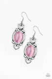 Paparazzi Royal Princess Pink Moonstone Earrings - Glitzygals5dollarbling Paparazzi Boutique 