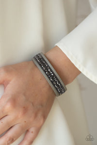 Paparazzi Crunch Time - Silver Urban Bracelet - Glitzygals5dollarbling Paparazzi Boutique 