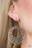 Wistfully Winchester - Copper - Paparazzi earrings - Glitzygals5dollarbling Paparazzi Boutique 