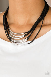 Paparazzi Walk The WALKABOUT Black Necklace - Glitzygals5dollarbling Paparazzi Boutique 