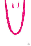 Congo Colada - pink - Paparazzi Seed Bead necklace - Glitzygals5dollarbling Paparazzi Boutique 