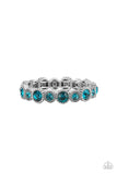 Paparazzi Accessories: Phenomenally Perennial - Blue Bracelet - Glitzygals5dollarbling Paparazzi Boutique 