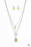 Paparazzi Tide Drifter Yellow Necklace - Glitzygals5dollarbling Paparazzi Boutique 