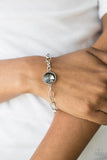 Paparazzi All Aglitter - Silver - Smoky Gem - Nice Silver Chain Toggle Closure - Bracelet - Glitzygals5dollarbling Paparazzi Boutique 