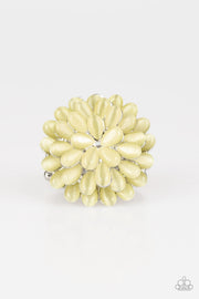 Paparazzi Bloomin Bloomer Yellow Cat’s Eye Ring - Glitzygals5dollarbling Paparazzi Boutique 