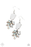 Ethereal Effervescence - white - Paparazzi earrings June 2022 - Glitzygals5dollarbling Paparazzi Boutique 