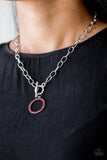 All in Favor Red Necklace - Glitzygals5dollarbling Paparazzi Boutique 