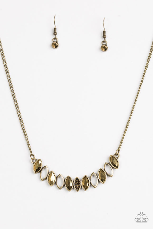 Get Your Money’s Worth Brass Necklace - Glitzygals5dollarbling Paparazzi Boutique 