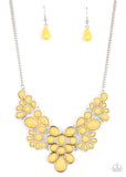 Paparazzi Bohemian Banquet - Yellow - Necklace & Earrings - Glitzygals5dollarbling Paparazzi Boutique 