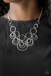 Break the Cycle - silver - Paparazzi necklace - Glitzygals5dollarbling Paparazzi Boutique 