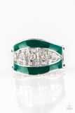 Paparazzi Trending Treasure - Green - Ring - Glitzygals5dollarbling Paparazzi Boutique 