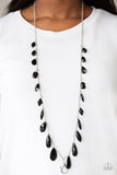 Paparazzi GLOW And Steady Wins The Race - Black Lanyard - Glitzygals5dollarbling Paparazzi Boutique 