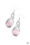 Paparazzi Swept Away - Pink - Moonstone - Earrings - Glitzygals5dollarbling Paparazzi Boutique 