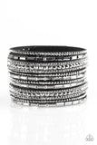 Paparazzi Wham Bam Glam- Hematite Black Urban Bracelet - Glitzygals5dollarbling Paparazzi Boutique 