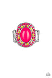 Paparazzi Colorfully Rustic - Pink Ring - Glitzygals5dollarbling Paparazzi Boutique 