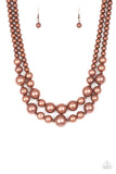 I Double Dare You - copper - Paparazzi necklace - Glitzygals5dollarbling Paparazzi Boutique 