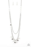 Modern Musical White ~ Paparazzi Necklace - Glitzygals5dollarbling Paparazzi Boutique 