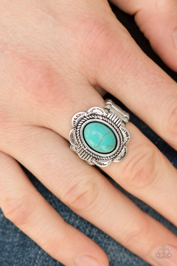 Paparazzi Summer Paradise Blue Turquoise Ring - Glitzygals5dollarbling Paparazzi Boutique 