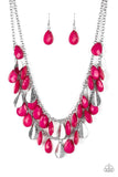 Life Of The FIESTA- Pink and Silver Necklace- Paparazzi Accessories - Glitzygals5dollarbling Paparazzi Boutique 