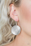 Paparazzi “Basic Bravado” Silver Earrings - Glitzygals5dollarbling Paparazzi Boutique 