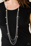 Paparazzi Collectively Carefree Brown Necklace - Glitzygals5dollarbling Paparazzi Boutique 
