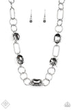 Paparazzi Urban District Silver Hematite Necklace Fashion Fix Exclusive - Glitzygals5dollarbling Paparazzi Boutique 