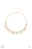 Princess Prominence Gold ~ Paparazzi Choker Necklace - Glitzygals5dollarbling Paparazzi Boutique 