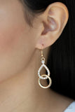 Paparazzi Earring ~ Red Carpet Couture - Gold - Glitzygals5dollarbling Paparazzi Boutique 