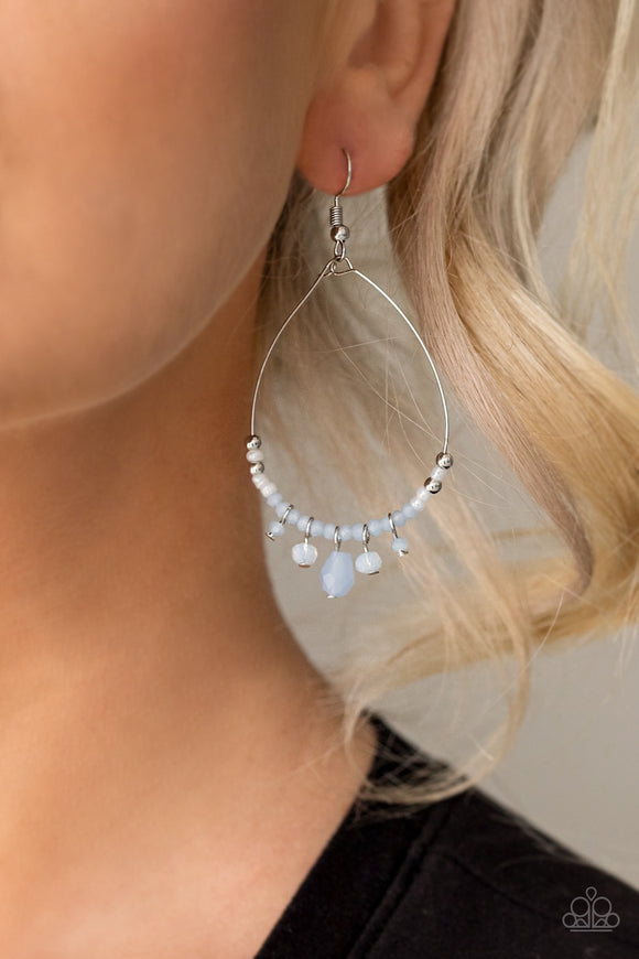 Exquisitely Ethereal - Blue Paparazzi Earrings - Glitzygals5dollarbling Paparazzi Boutique 