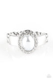 Paparazzi Upper Uptown - White Silver Ring - Glitzygals5dollarbling Paparazzi Boutique 