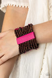 Tropical Trendsetter Pink ~ Paparazzi Bracelet - Glitzygals5dollarbling Paparazzi Boutique 