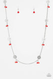Color Boost Red ~ Paparazzi Necklace - Glitzygals5dollarbling Paparazzi Boutique 