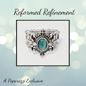 Paparazzi Reformed Refinement Green Ring Exclusive - Glitzygals5dollarbling Paparazzi Boutique 