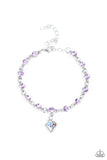 Paparazzi Bracelet ~ Sweet Sixteen - Purple - Glitzygals5dollarbling Paparazzi Boutique 