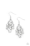 Paparazzi Earring ~ Stunning Starlet - White - Glitzygals5dollarbling Paparazzi Boutique 