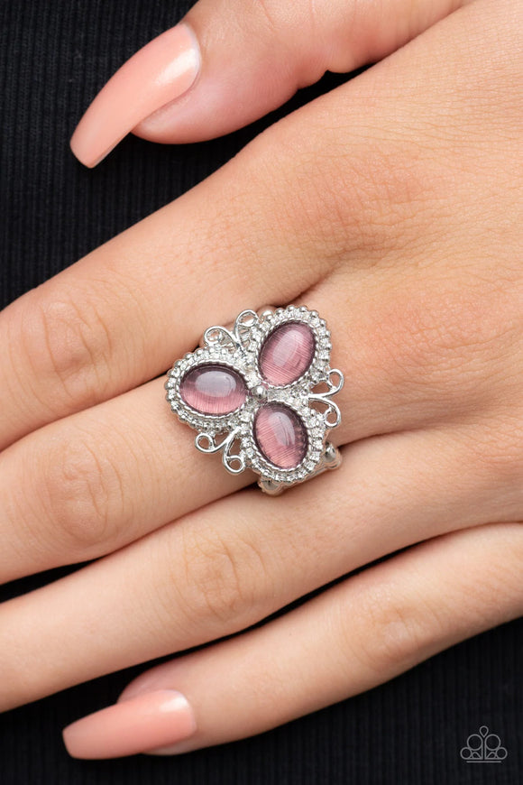 Paparazzi Bewitched Blossoms Purple Ring - Glitzygals5dollarbling Paparazzi Boutique 
