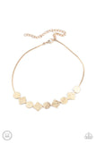 Paparazzi Necklace ~ Dont Get Bent Out Of Shape - Gold - Glitzygals5dollarbling Paparazzi Boutique 