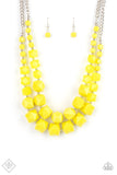 Paparazzi Summer Excursion Yellow Necklace - Glitzygals5dollarbling Paparazzi Boutique 