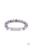 Paparazzi Keep the Trust Purple Inspirational Bracelet - Glitzygals5dollarbling Paparazzi Boutique 
