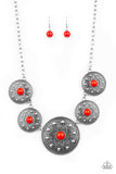 Paparazzi Hey, SOL Sister Red Necklace - Glitzygals5dollarbling Paparazzi Boutique 