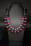 Paparazzi Caribbean Cover Girl - Multi Wooden Necklace - Glitzygals5dollarbling Paparazzi Boutique 